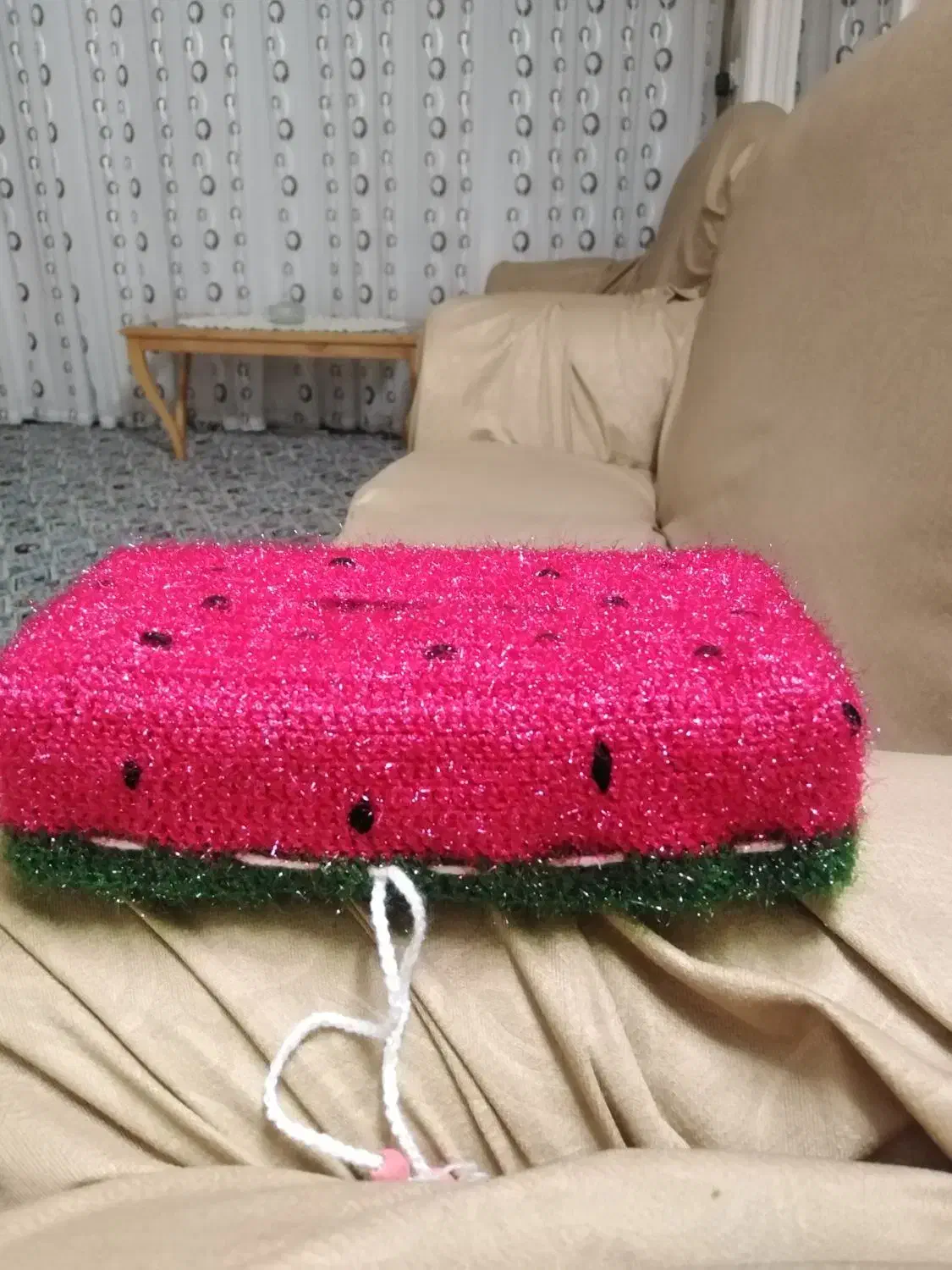 کاوردستمال کاغذی دستبافت طرح شب یلدای|صنایع دستی و سایر لوازم تزئینی|قم, آذر (نکویی)|دیوار