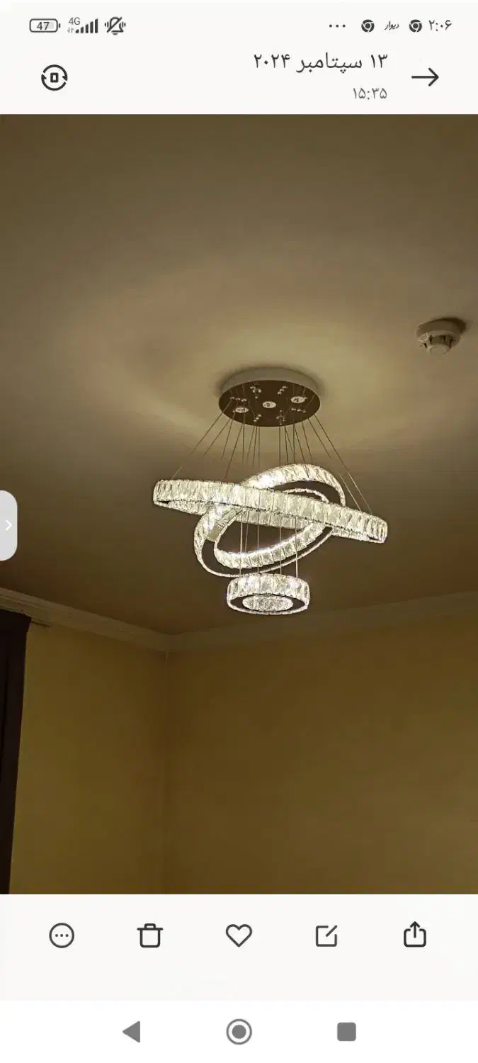 لوستر سه رنگ|لوستر و چراغ آویز|تهران, افسریه شمالی|دیوار