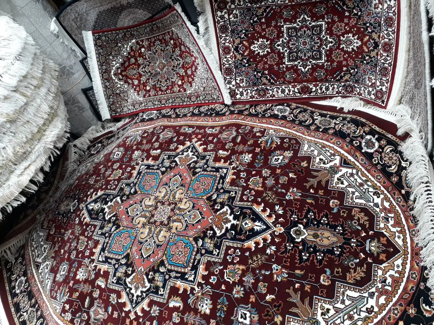 فرش هریس بیضی آشپزخانه اطمینان سایز ۱۵۰×۲/۲۵|فرش|تبریز, |دیوار