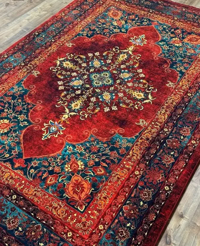 لاکی طرح دست باقت|فرش|شیراز, ریشمک|دیوار