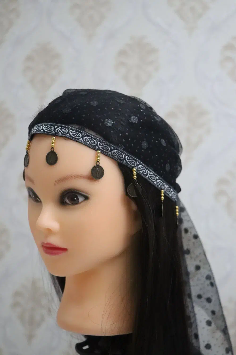 مینی اسکارف دخترانه اسکارف سنتی سربند مدل سکه ای|لباس|صدرا-فارس, فاز ۲|دیوار