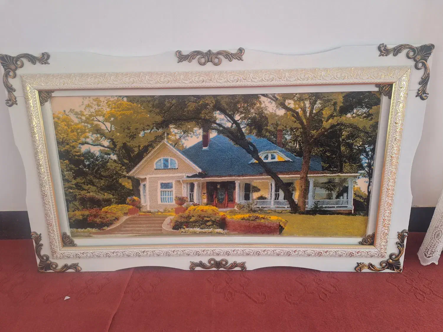 تابلو فرش وان یکاد و مزرعه|تابلو فرش|اصفهان, همدانیان|دیوار