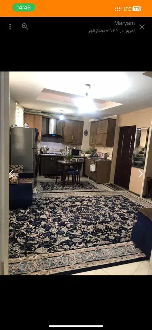 69 متر/دو خواب/فول امکانات/لعل آخر استاد معین