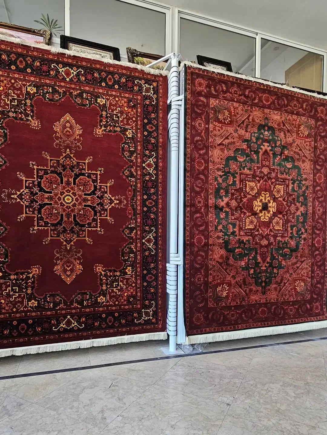 فرش کاخ فروشگاه قاجار۱۲متری۷۰۰شانه تراکم ۲۵۵۰درجه۱|فرش|شیراز, فرگاز|دیوار