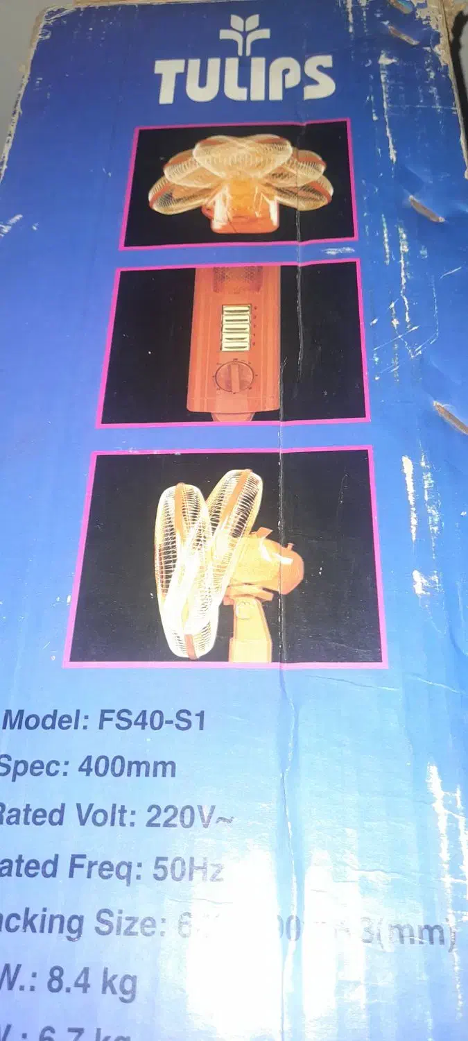 پنکه ایستاده تولیپس|پنکه و تصفیهکنندهٔ هوا|سوسنگرد, |دیوار