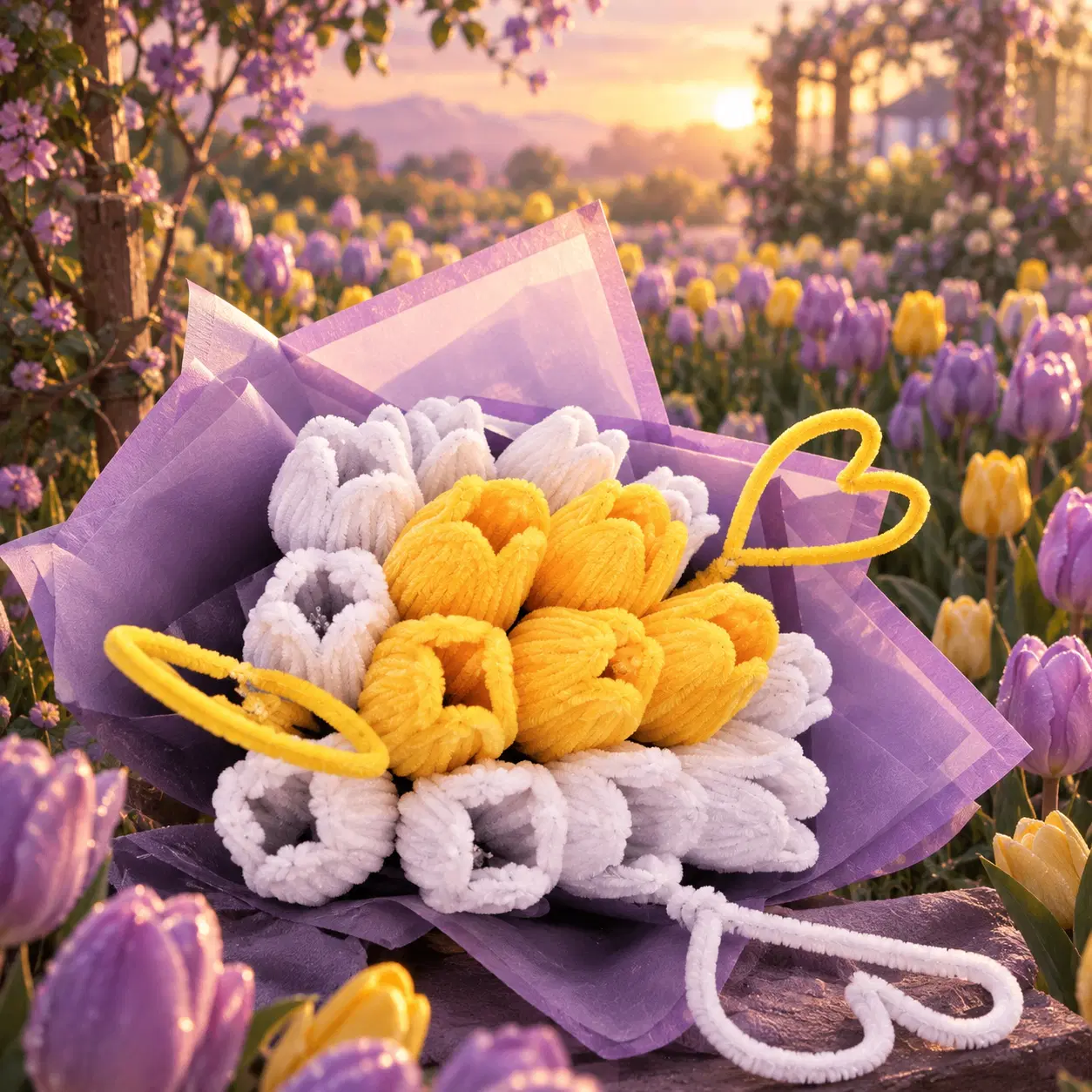 دسته گل لاله ابدی|صنایع دستی و سایر لوازم تزئینی|تهران, امانیه|دیوار