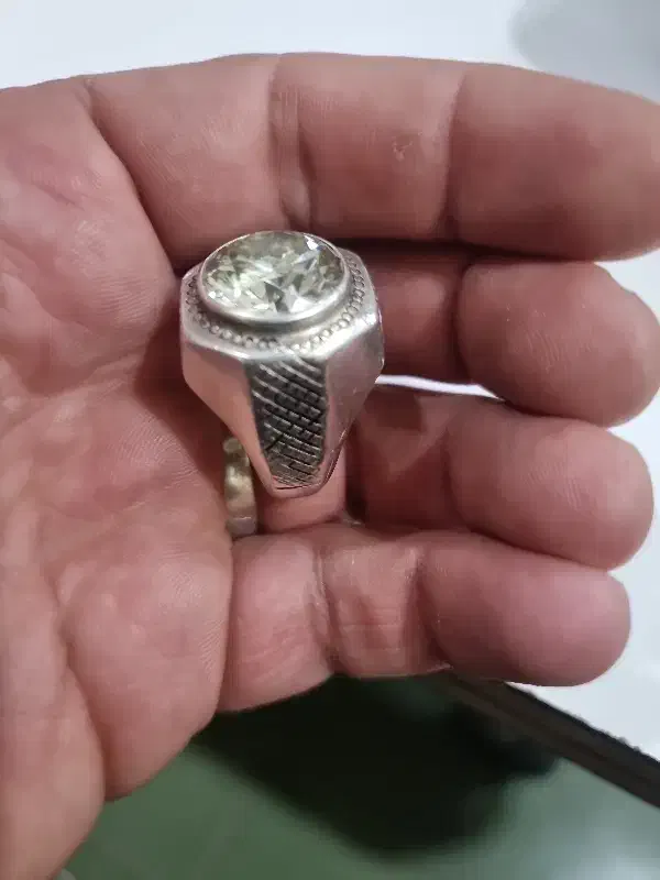 انگشتر جفت مهر دست ساز موزانایت|جواهرات|نقده, |دیوار