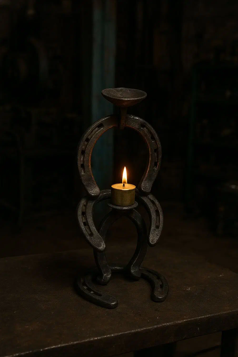 مجسمه شانس با نعل اسب|کلکسیون اشیاء عتیقه|کرمان, |دیوار