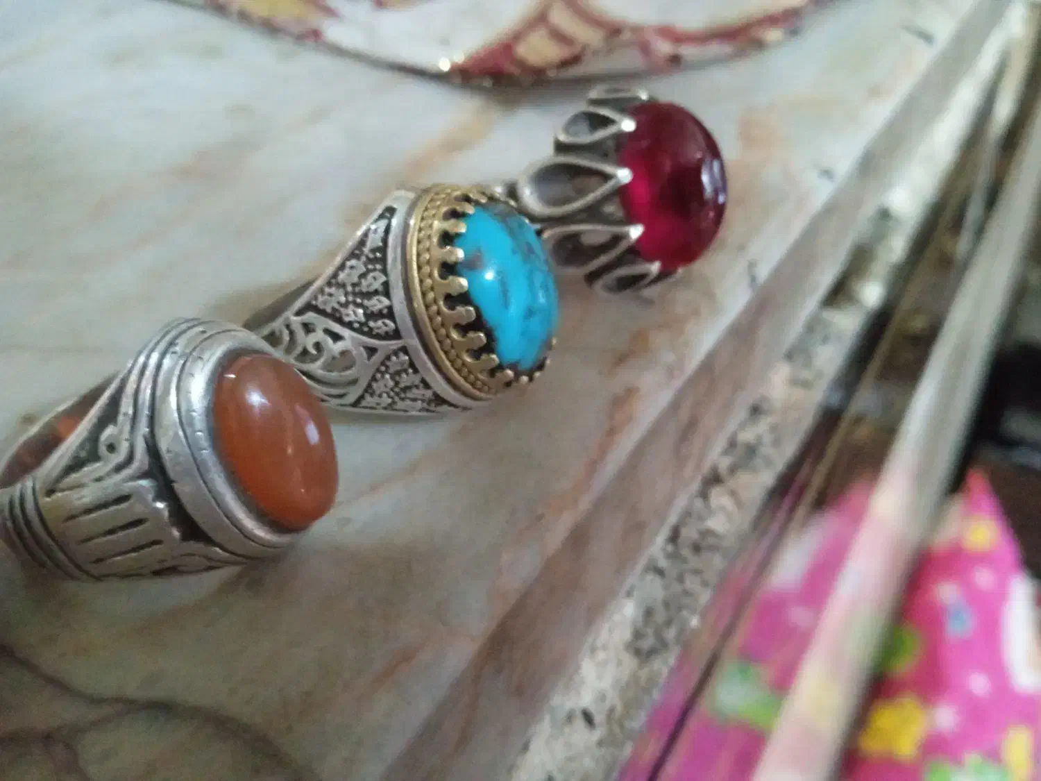 چند انگشتر نقره وسماور|بدلیجات|مشهد, پورسینا|دیوار