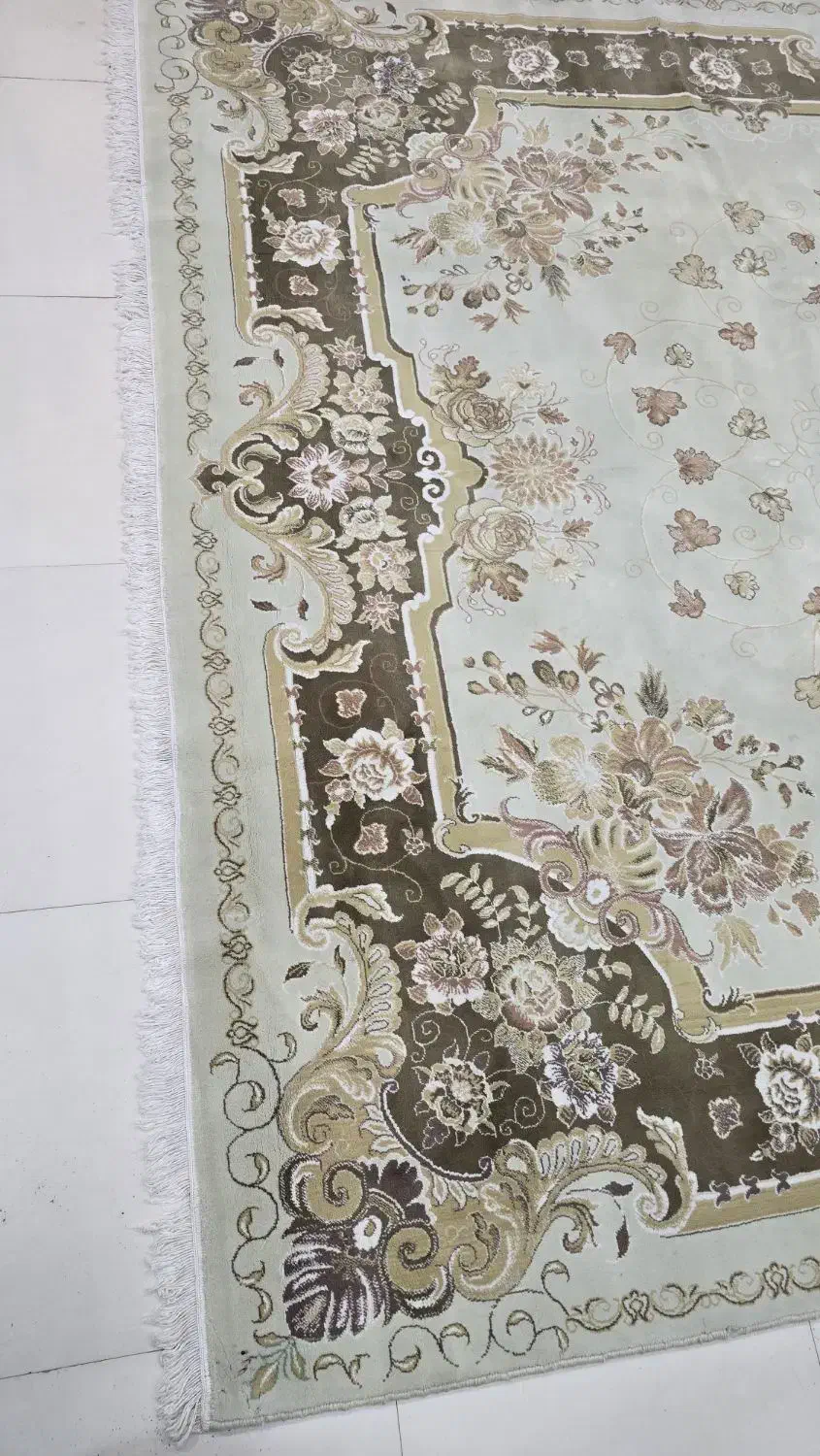 دو تخته فرش12متری کرم گردویی|فرش|ایلام, |دیوار