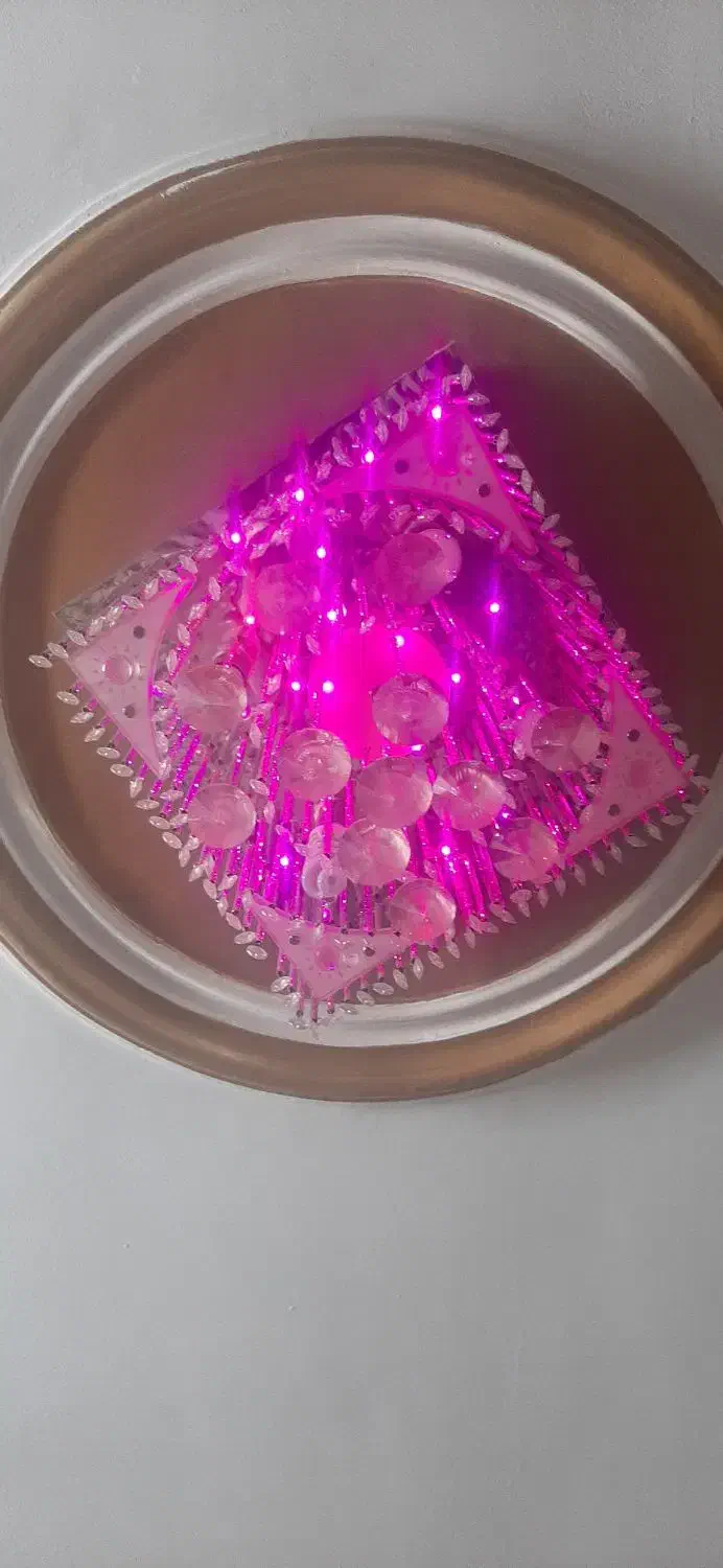 فروش لوستر سقفی LED دار چند رنگ سالم|لوستر و چراغ آویز|همدان, |دیوار