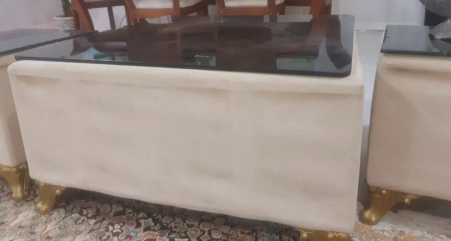 میزجلو مبل ودوعدد میز عسلی|مبلمان خانگی و میز عسلی|علیآباد کتول, |دیوار