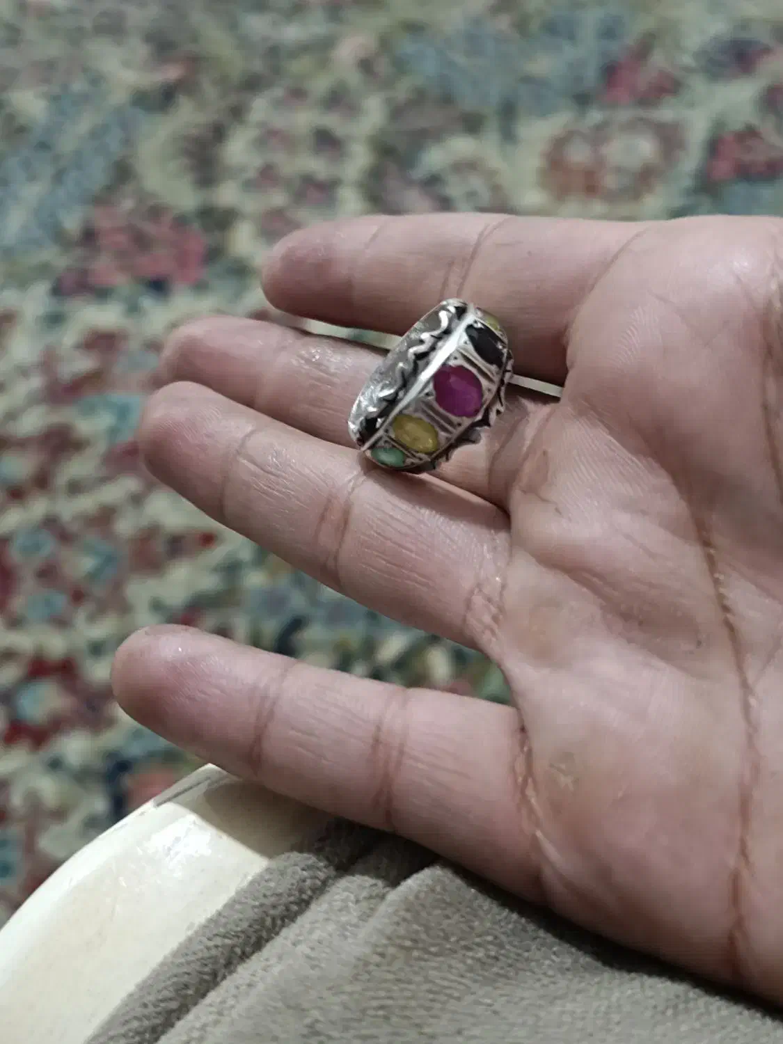 انگشتر چند جواهر|جواهرات|رفسنجان, |دیوار