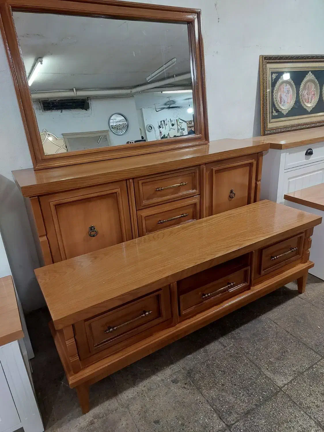 کنسول میزتیوی چوب|بوفه، ویترین، کنسول|قزوین, |دیوار