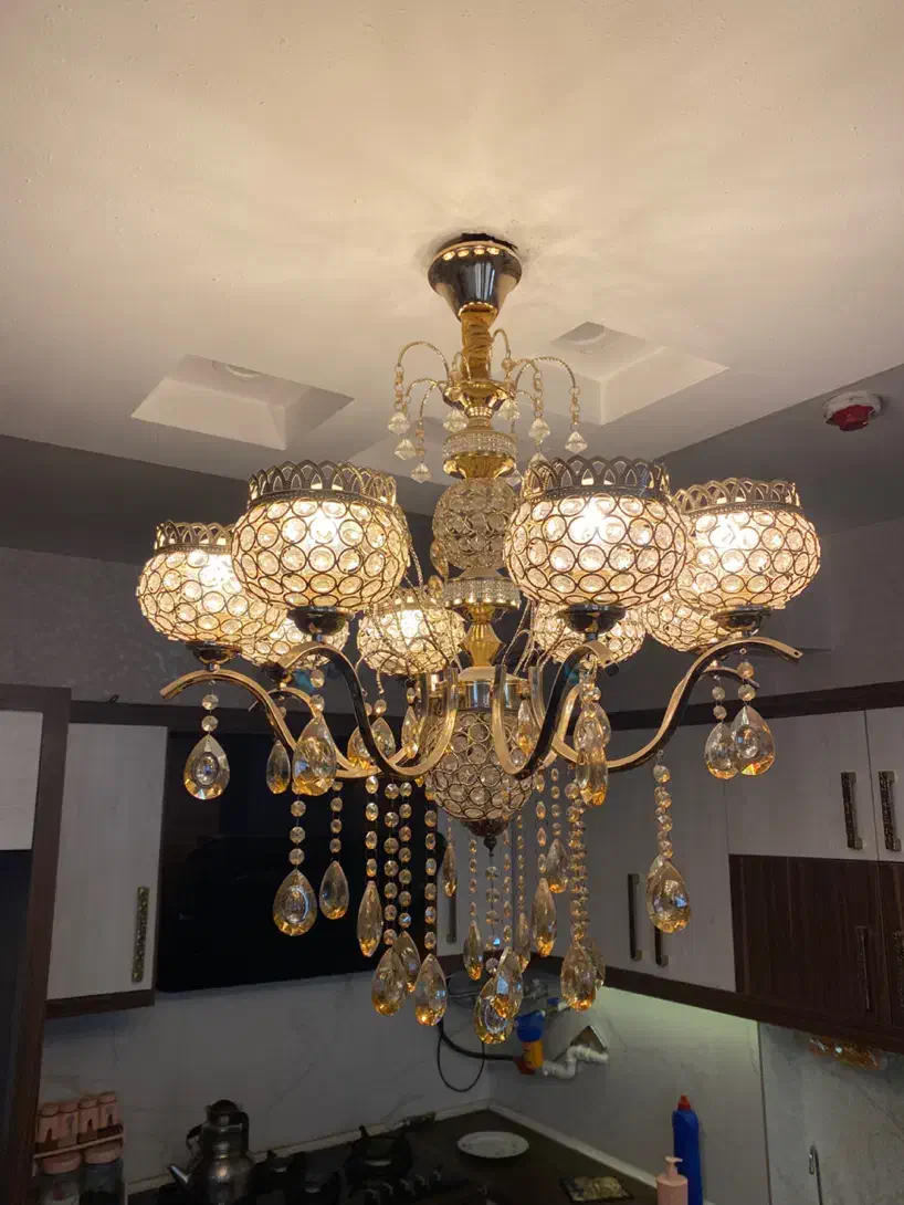 دو تا لوستر و آویز سقفی برنج|لوستر و چراغ آویز|مشهد, موسوی قوچانی|دیوار