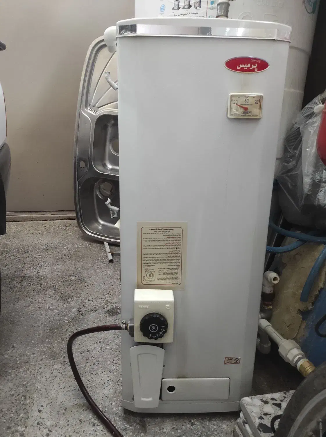 آبگرمکن زودجوش ۶۰لیتری گازی|آبگرمکن، پکیج، شوفاژ|شهرضا, |دیوار