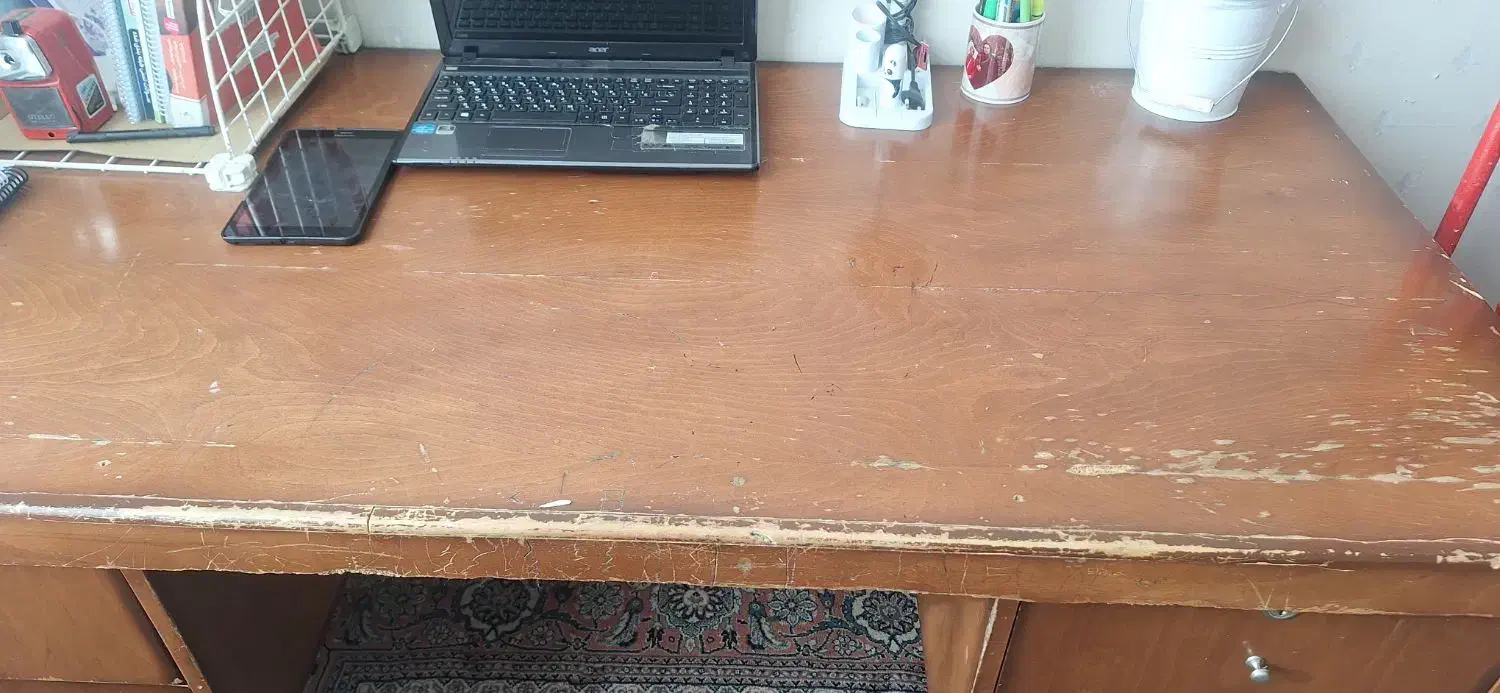 میز تحریر چوبی اصل|میز تحریر و کامپیوتر|زنجان, |دیوار