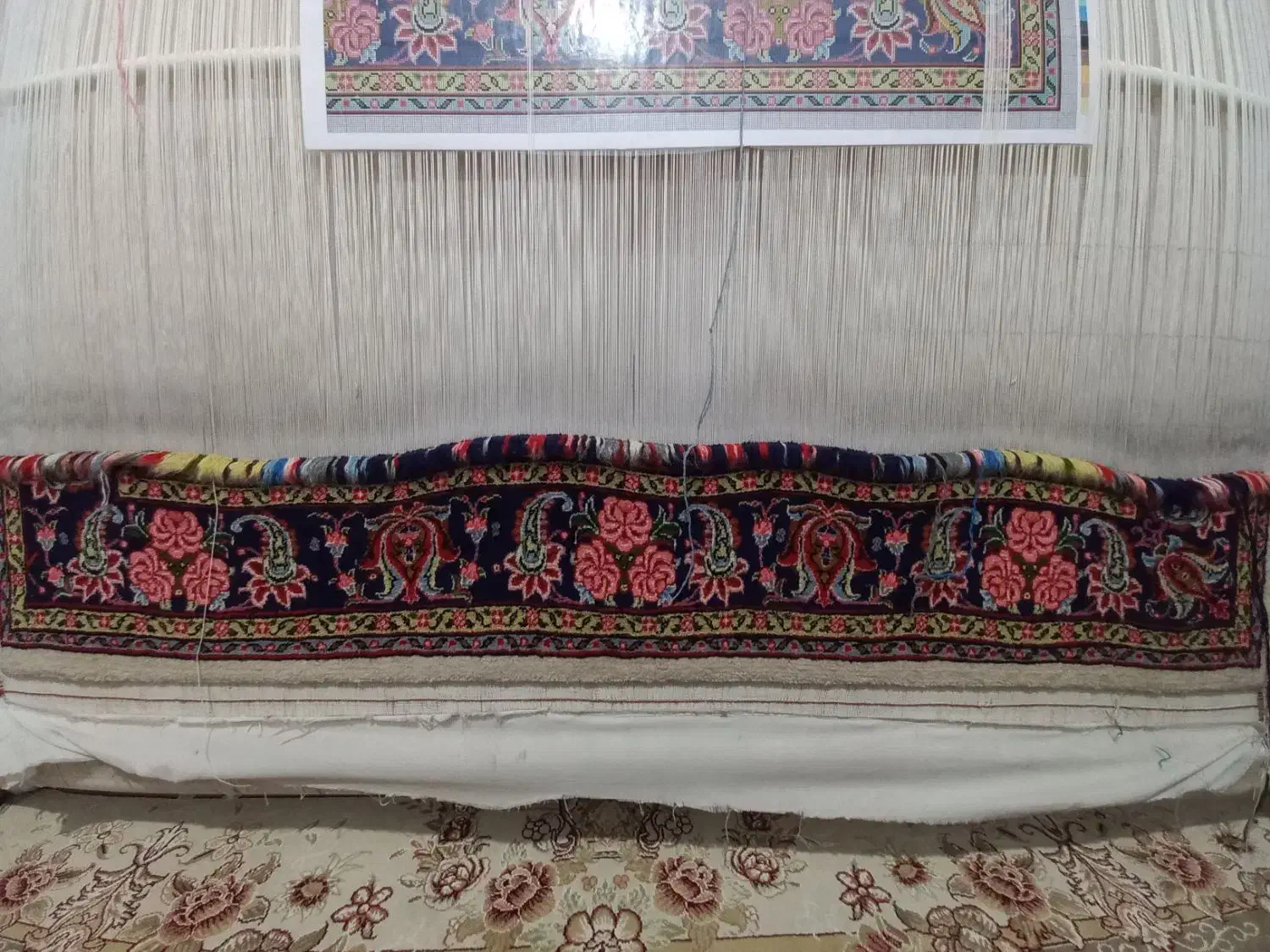 قالی ابریشم|فرش|اسدآباد, |دیوار