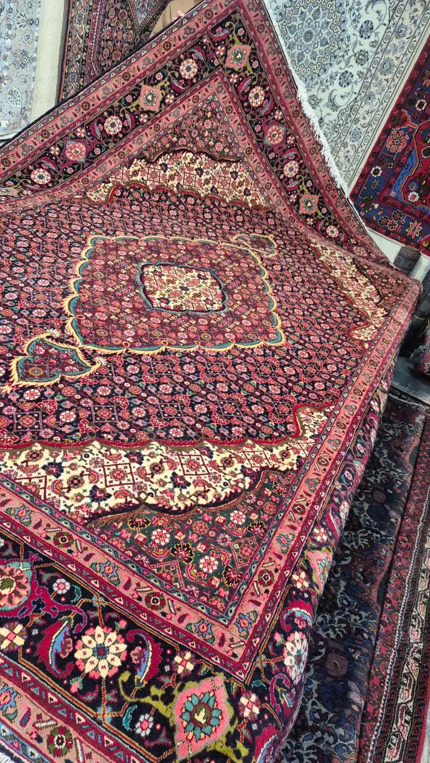 یک جفت فرش دستباف ۹ متری تبریز نقشه ماهی|فرش|کرج, برغان|دیوار