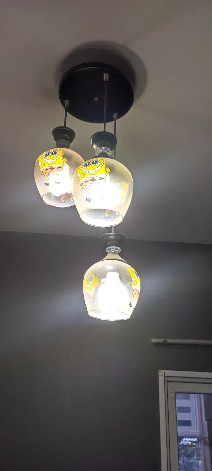 دو عدد لوستر اتاق خواب بچه و اسپرت|لوستر و چراغ آویز|اسلام‌شهر, شهرک واوان|دیوار