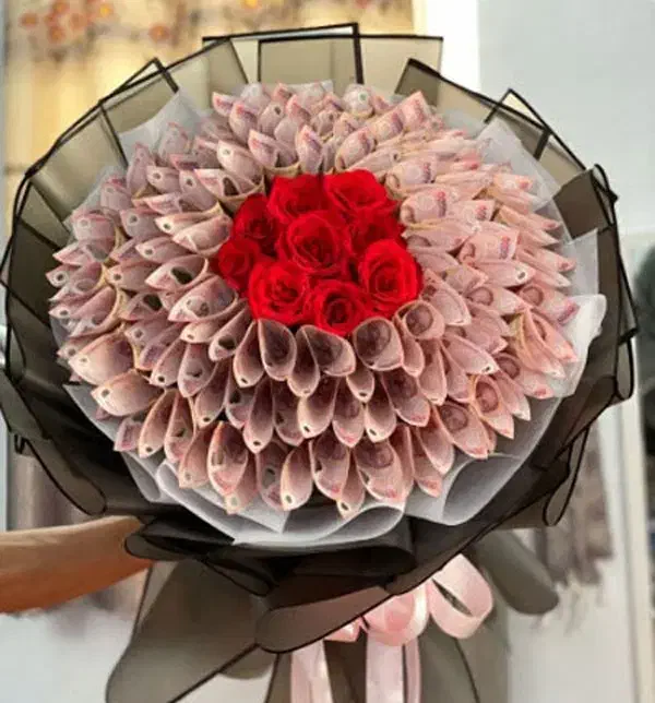 باکس پول پول ارایی دسته گل. پول نو هم موجود داریم|گل و گیاه طبیعی|مشهد, مصلی (کارمندان اول)|دیوار