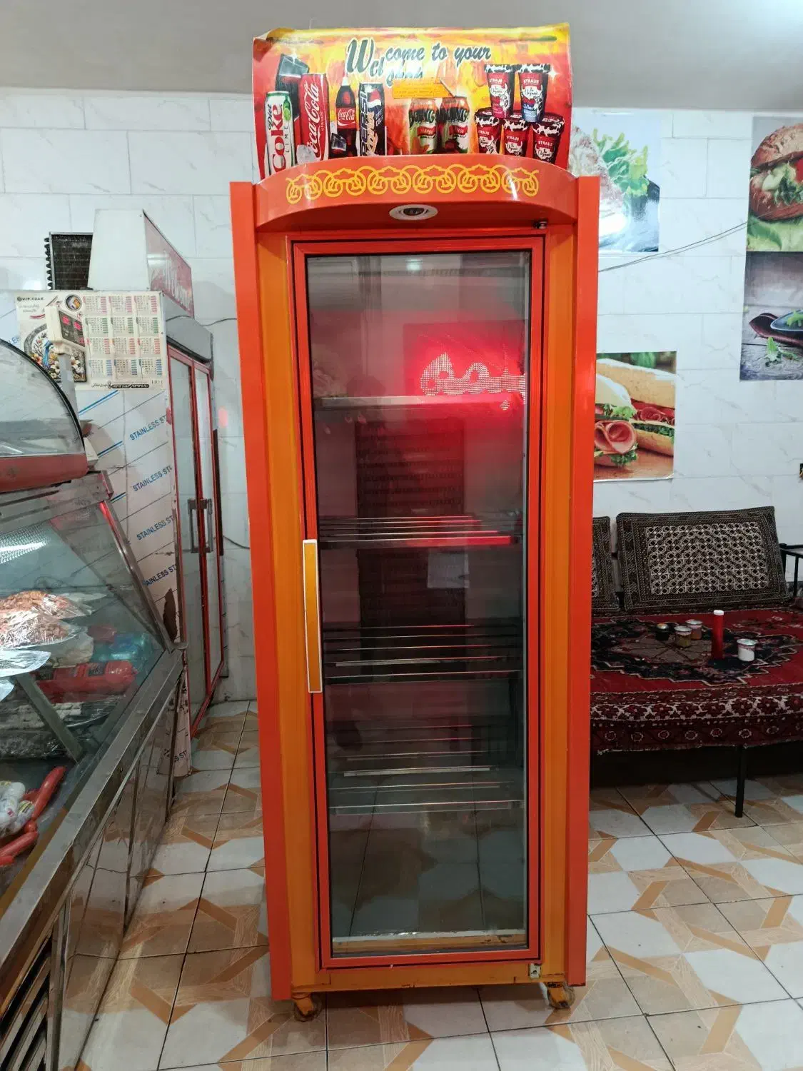 یخچال ایستاده ویترینی وتاپینگ پیتزا|کافیشاپ و رستوران|مبارکه, |دیوار