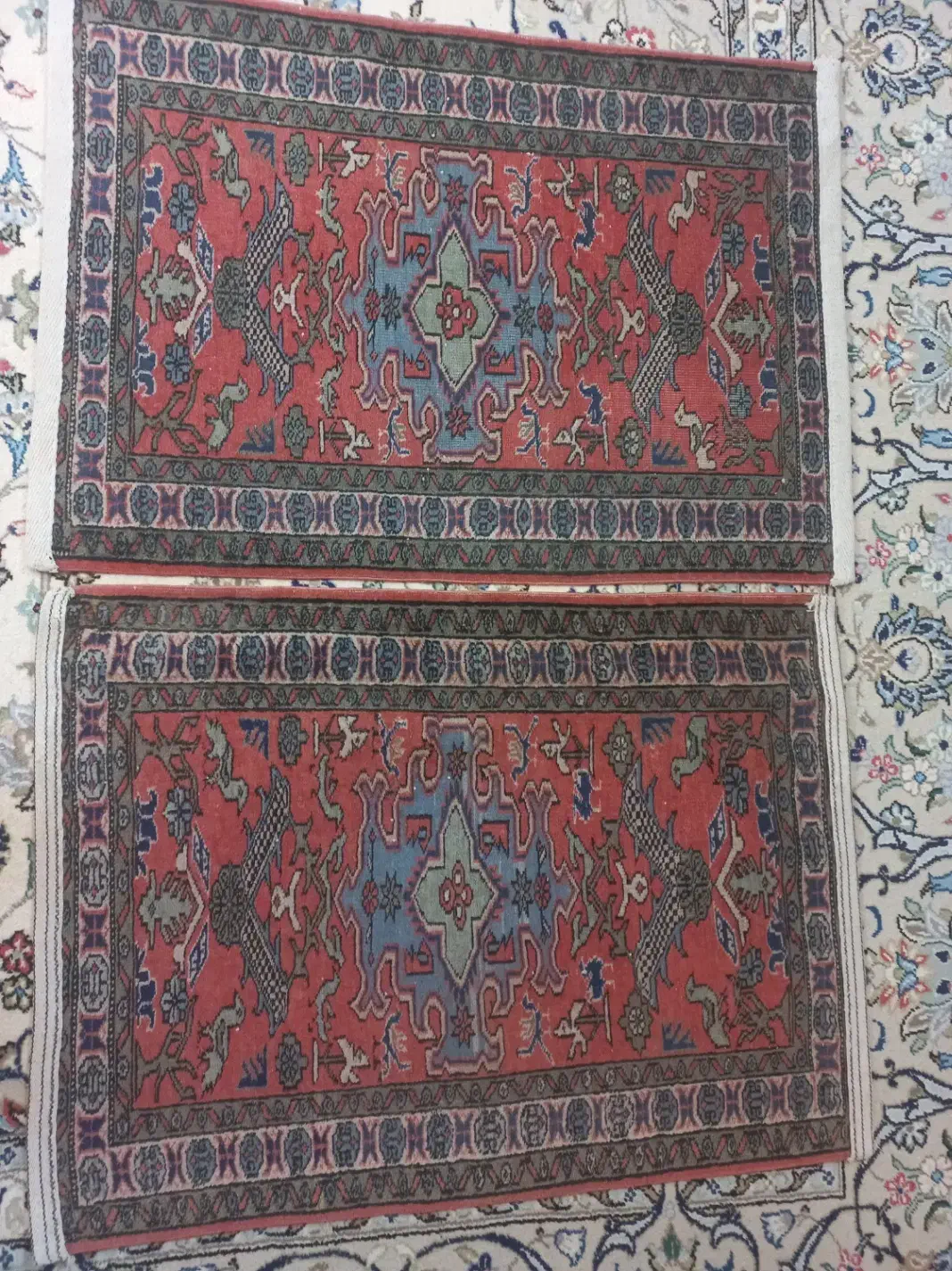 یک جفت فرش یک در ۷۰ دستباف قدیمی|فرش|اصفهان, عطار نیشابوری|دیوار