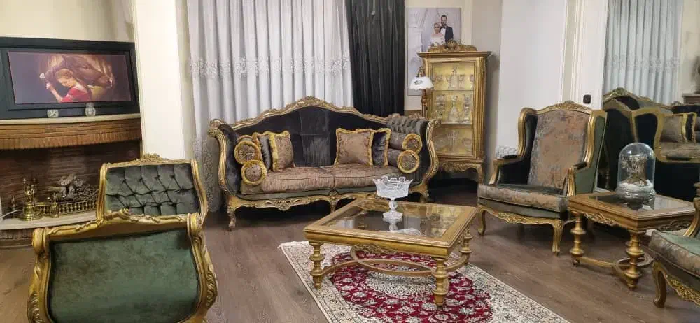 مبل استیل خیلی نو با نهارخوری 8 نفره|مبلمان خانگی و میز عسلی|تهران, آجودانیه|دیوار