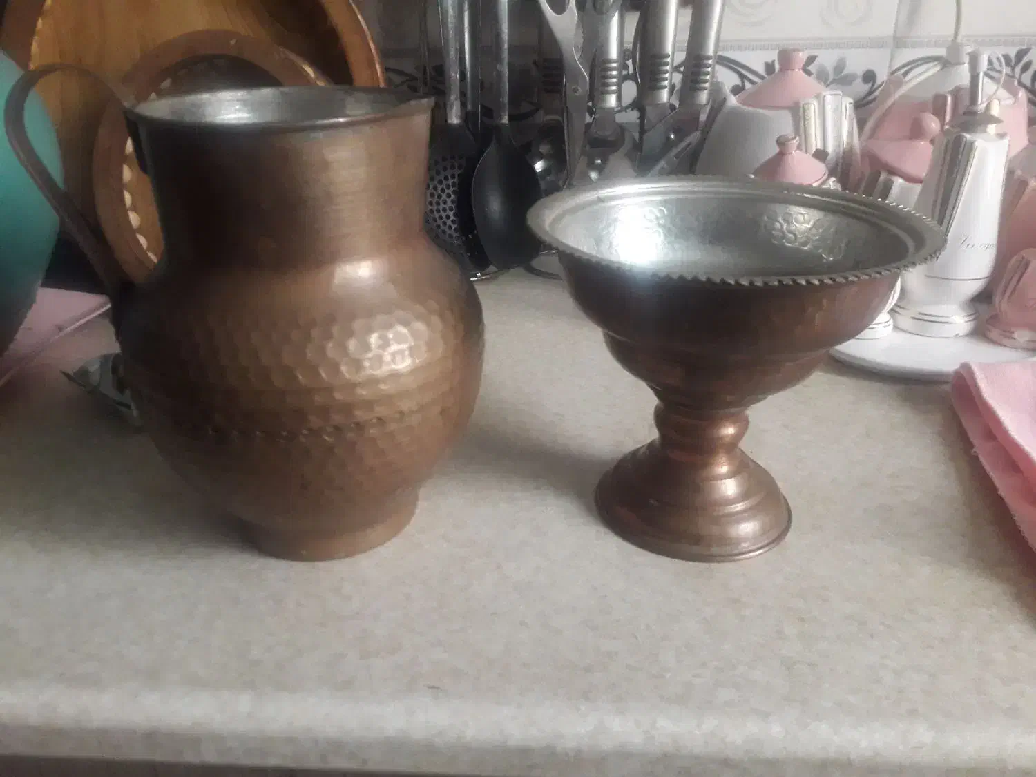 ظروف مسی|کلکسیون اشیاء عتیقه|پاکدشت, پاکدشت (مامازند)|دیوار