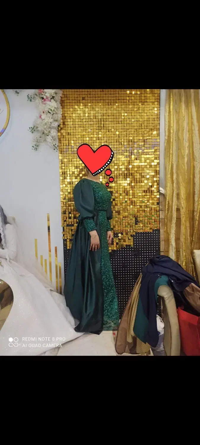 لباس مجلسی بسیار زیبابا پارچه سنگین|لباس|محمدشهر, محمدشهر|دیوار