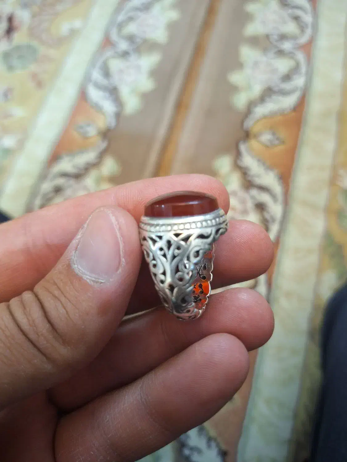 انگشتر عقیق اصل رکاب مشهد|جواهرات|قم, جوی شور|دیوار