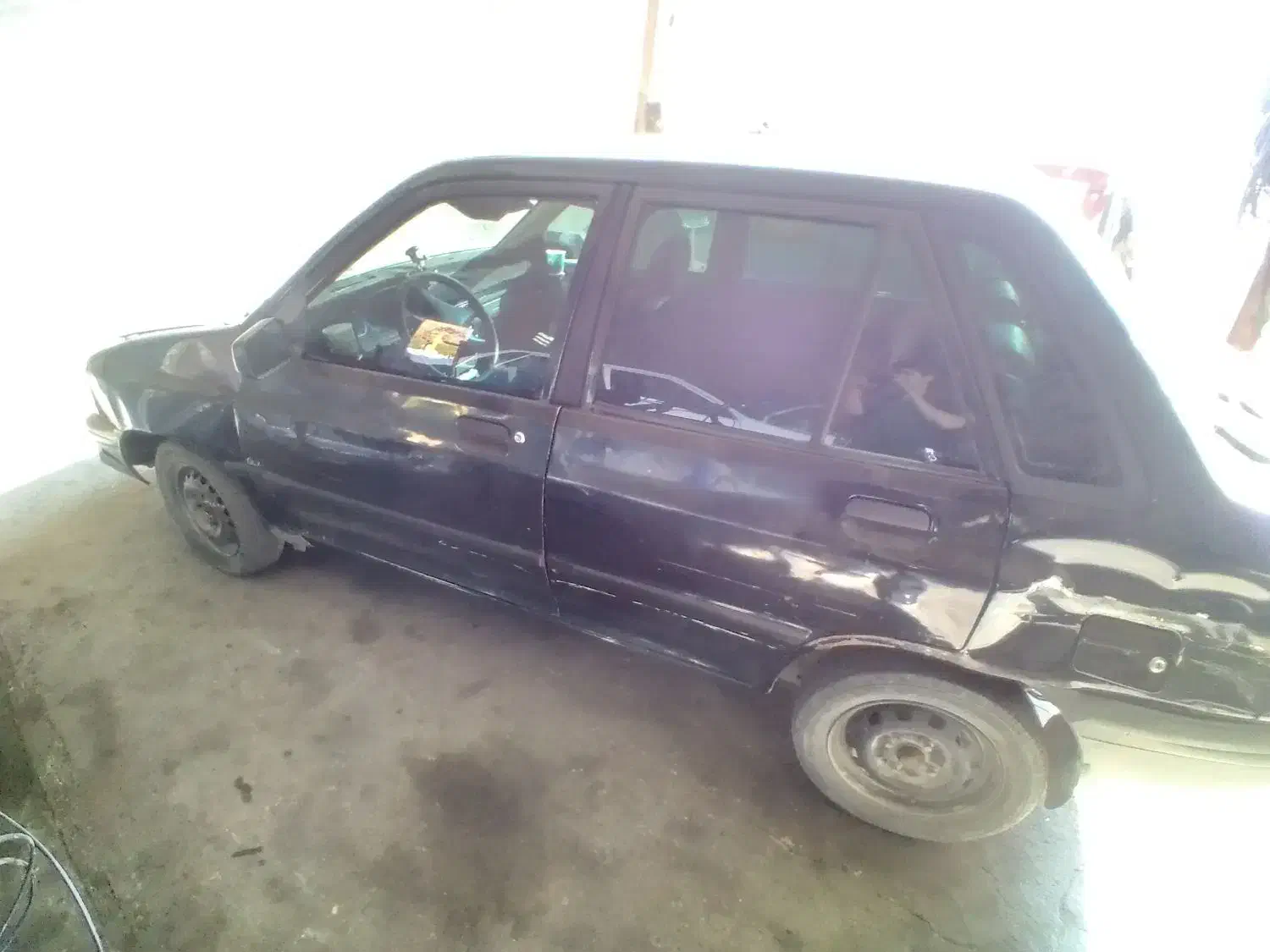 پراید۸۴ مشکی موتور وگیربکس سالم|خودرو سواری و وانت|فرخشهر, |دیوار