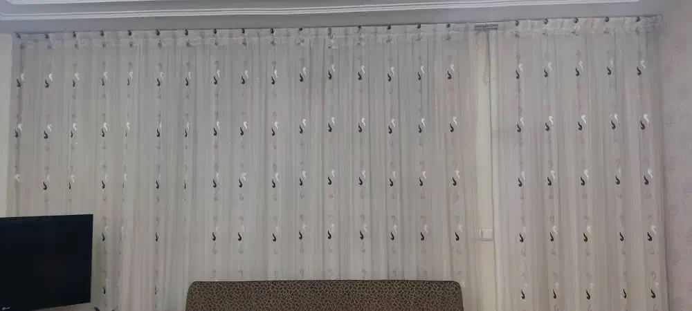 پرده پذیرایی (5*280)|پرده، رانر، رومیزی|مبارکه, |دیوار