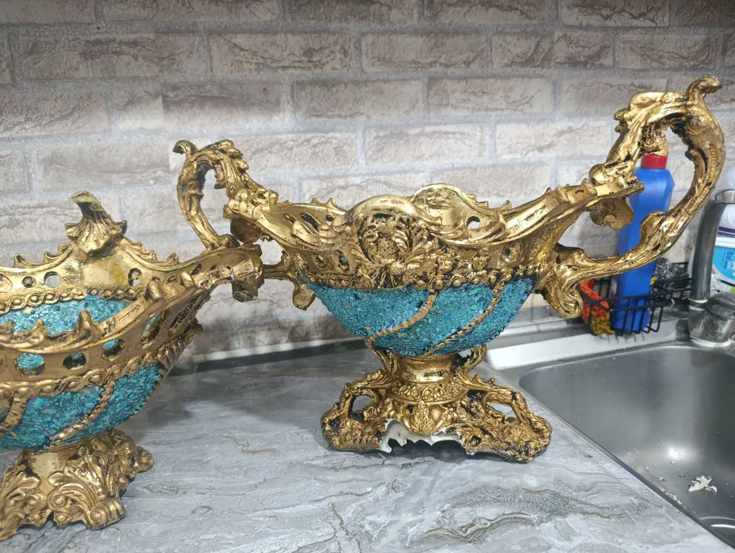 سه عدد ظرف تزیینی|صنایع دستی و سایر لوازم تزئینی|شاهین‌شهر, خانه کارگر|دیوار