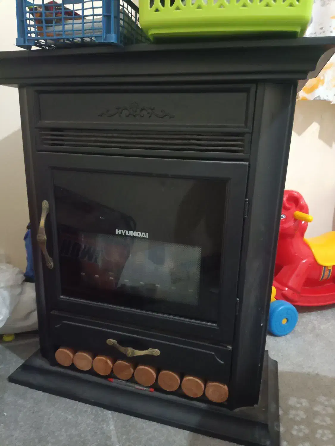 بخاری شومینه ای هیوندا|بخاری، هیتر، شومینه|شوشتر, |دیوار