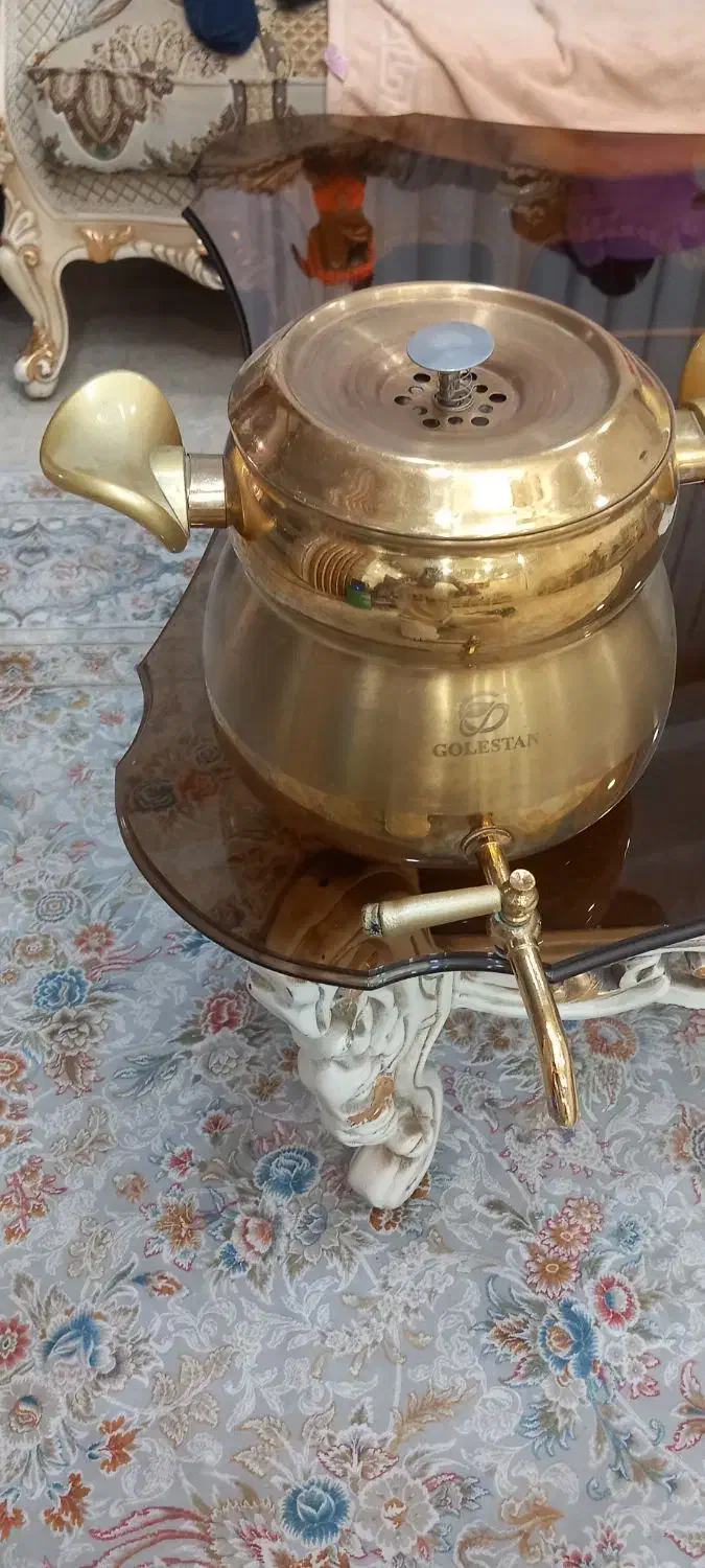 کتری استیل طلایی|قوری، کتری، قهوه‌ساز دستی|ری, دیلمان|دیوار