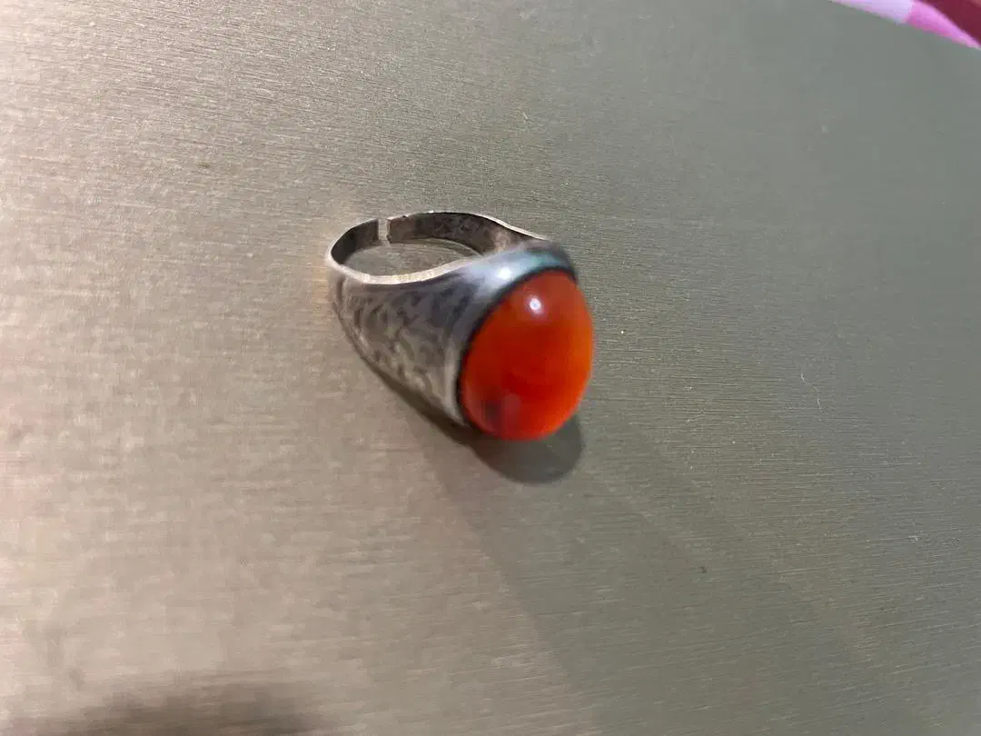 انگشتر عقیق کهنه یمن قاجاری|جواهرات|ایلام, |دیوار