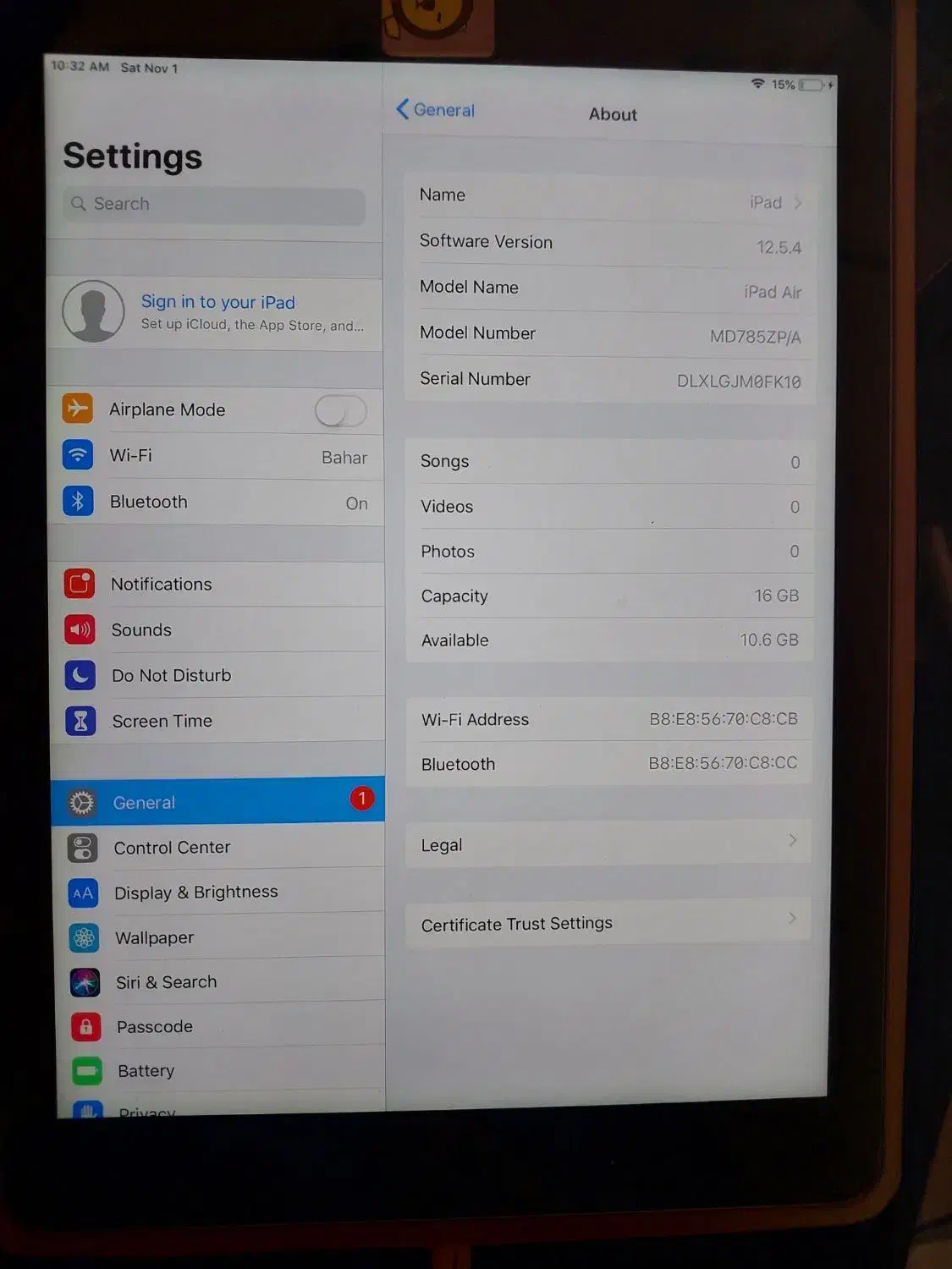 ipad air 16 gb|تبلت|تهران, ونک|دیوار