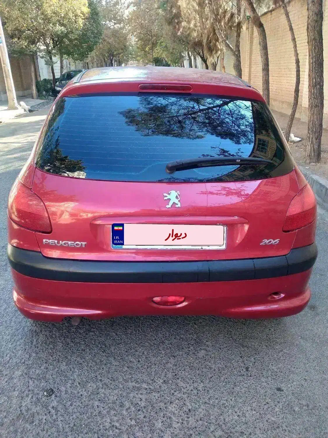 پژو ۲۰۶ تیپ ۳ قرمز استثنایی کم کار سالم مشابه نو|خودرو سواری و وانت|تهران, نیروی هوایی (پیروزی)|دیوار