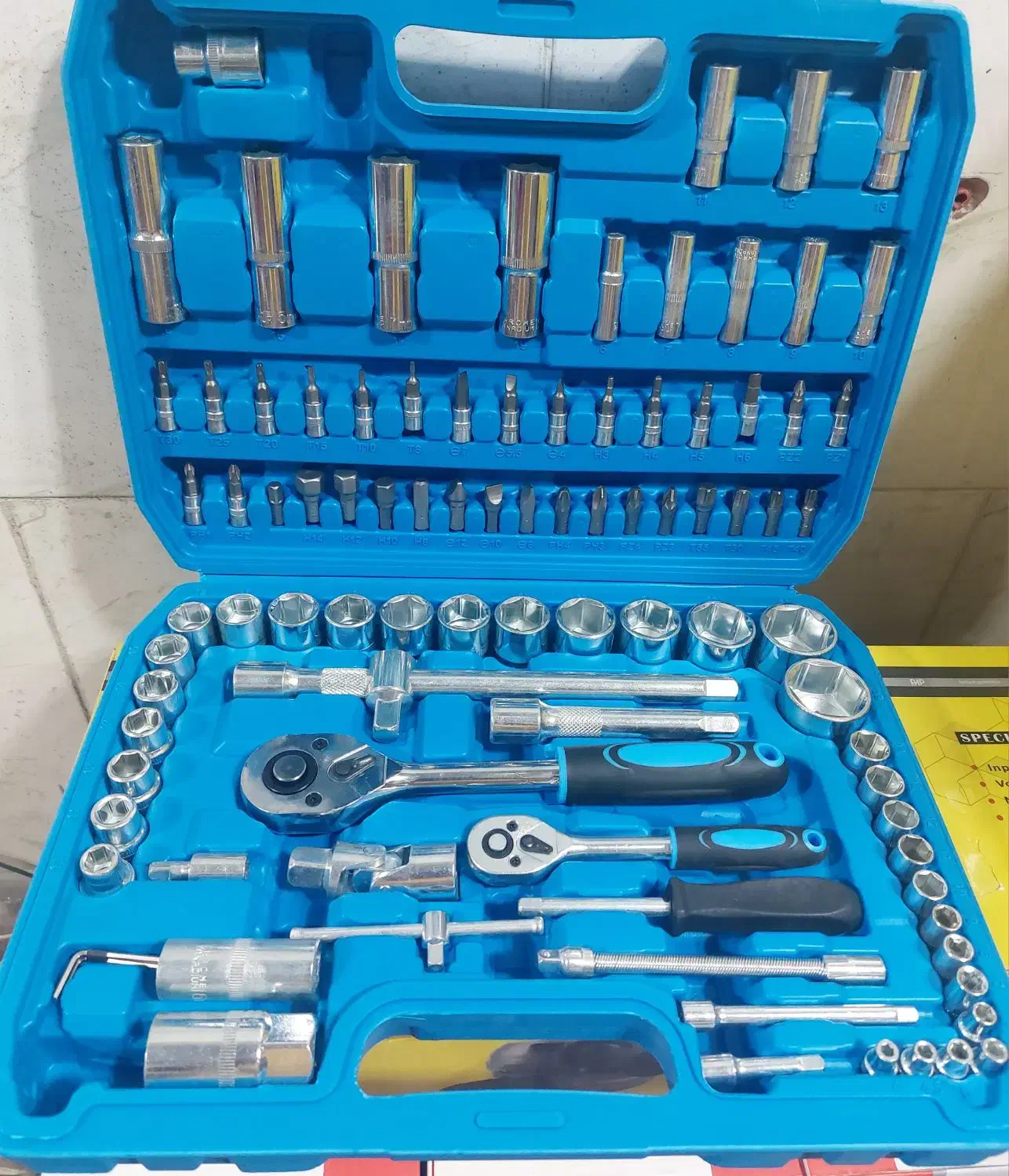 جعبه بکس ۹۴تیکه پلاس|ابزارآلات|دزفول, |دیوار