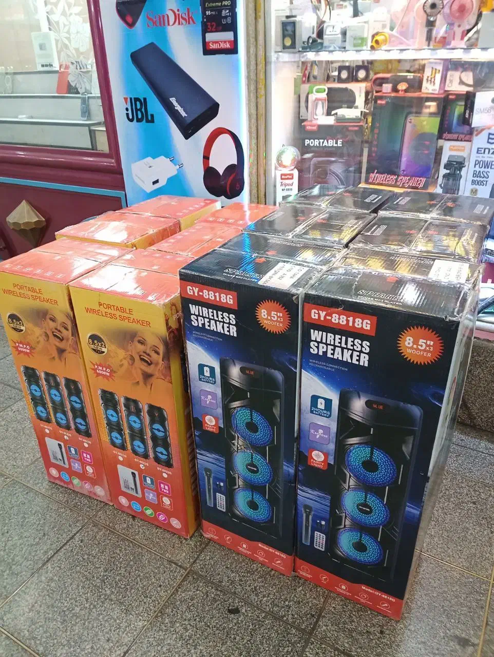 اسپیکر پارتی باکس GY 8822 با میکروفن بیسیم|سیستم صوتی خانگی|تهران, صادقیه|دیوار