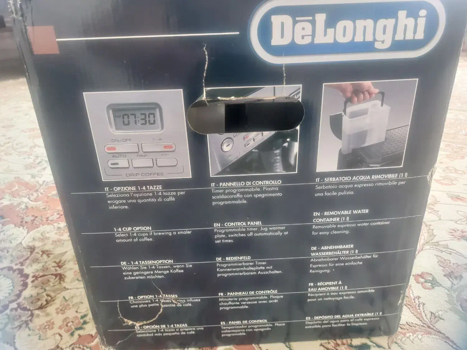 قهوه ساز Delonghi|سماور، چای‌ساز، قهوه‌ساز|شاهین‌شهر, فیض|دیوار