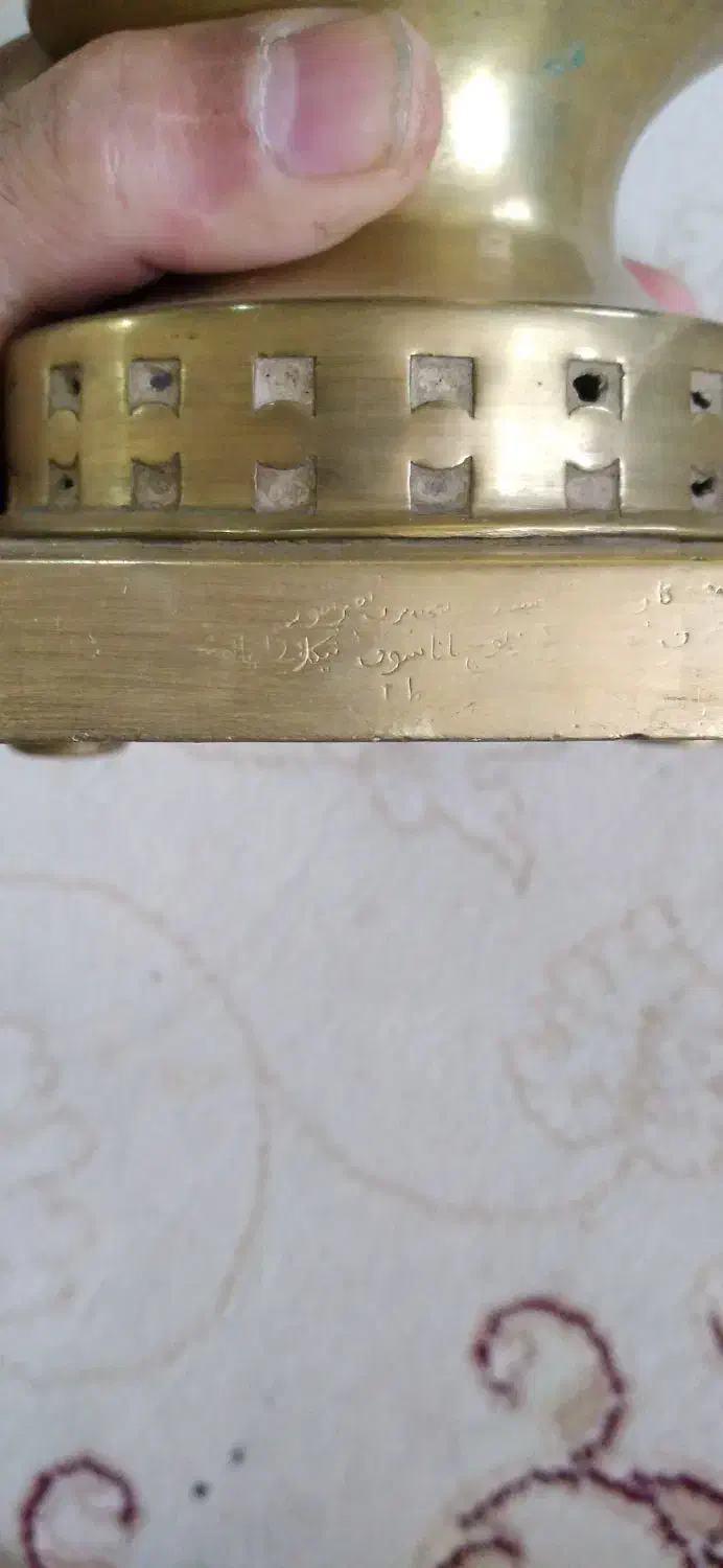 سماور زغالی نیکلای روس اصل ، ۲ لیتری مهردار|کلکسیون اشیاء عتیقه|ورامین, ورامین|دیوار