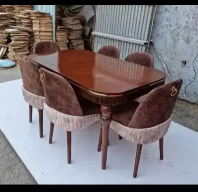 06درو بر مهرگان2 ارزان فروش 36چوب روس تمام کار 228|میز و صندلی غذاخوری|صدرا-فارس, فاز ۱|دیوار