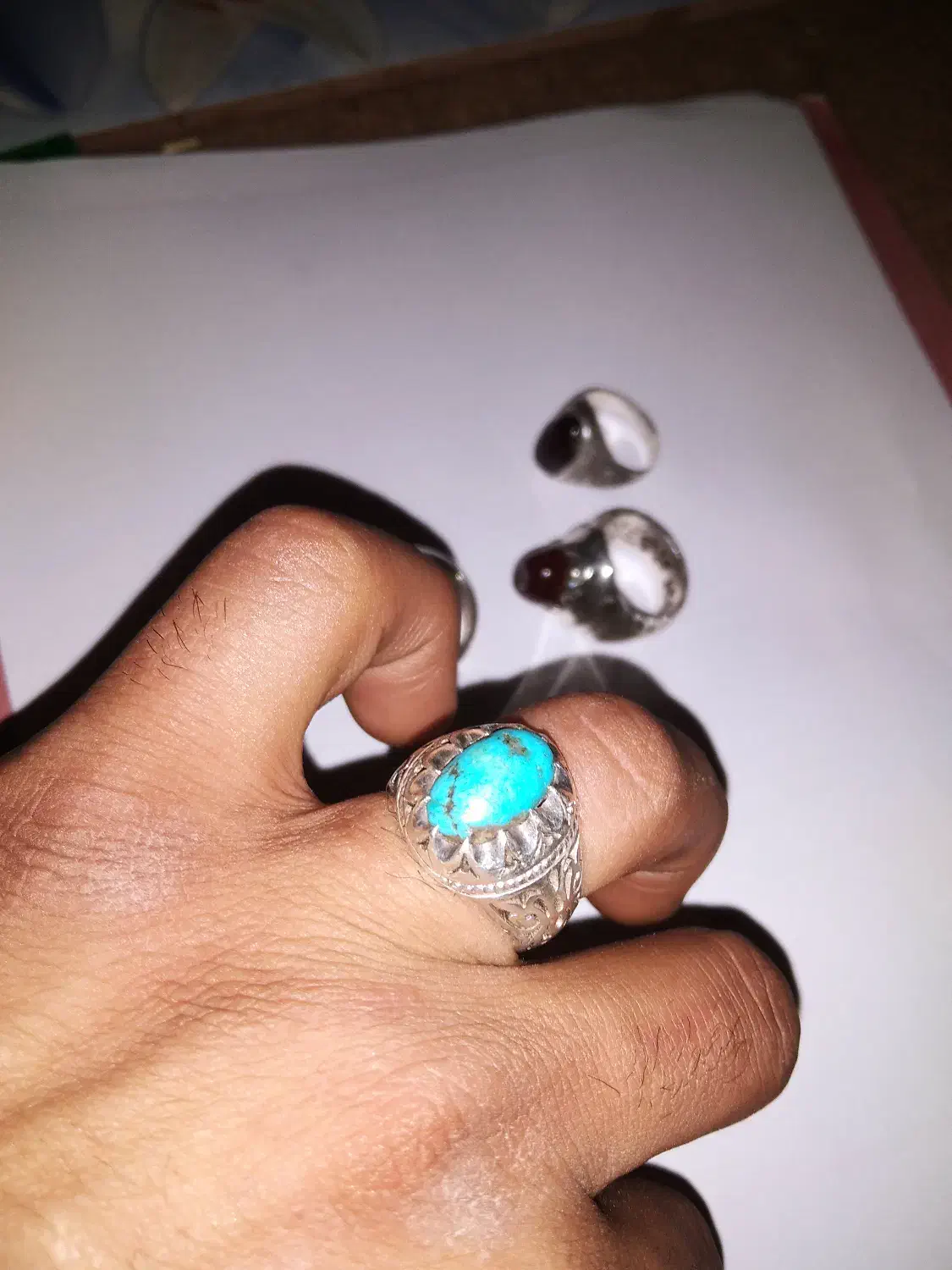 انگشتر نقره|جواهرات|خاش, |دیوار