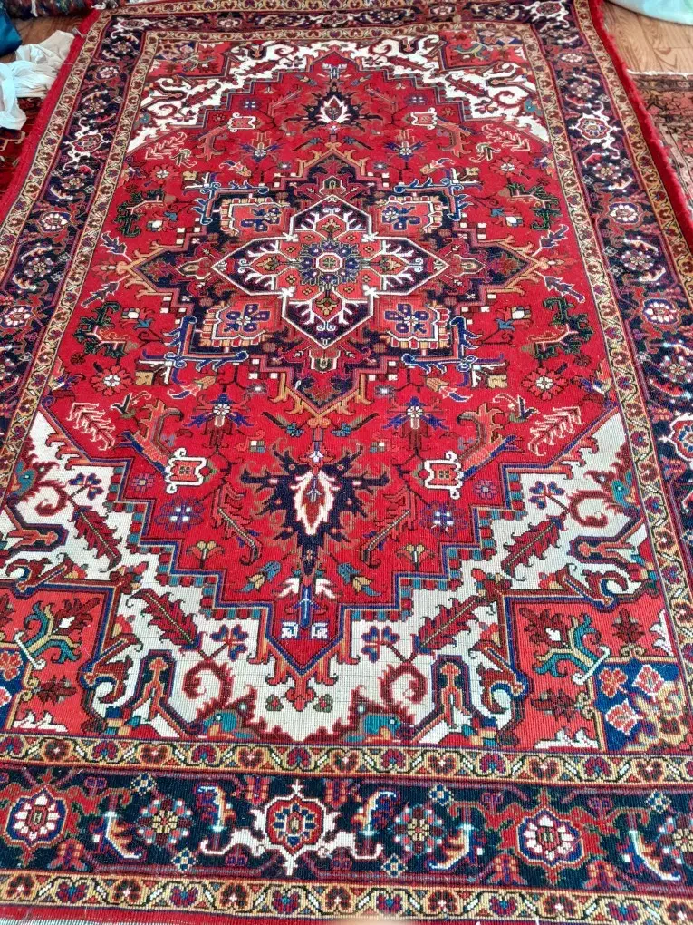 یک جفت فرش 6متری هریس اصل تاجری|فرش|صوفیان, |دیوار