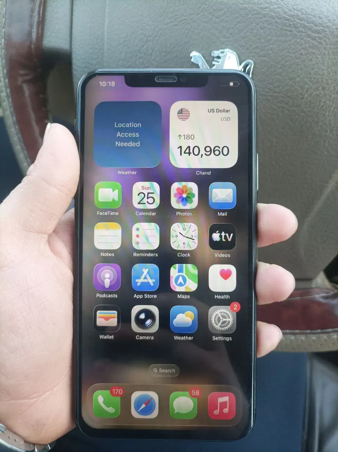 ایفون ۱۱پرو مکس باطری ۱۰۰|موبایل|سهند, |دیوار