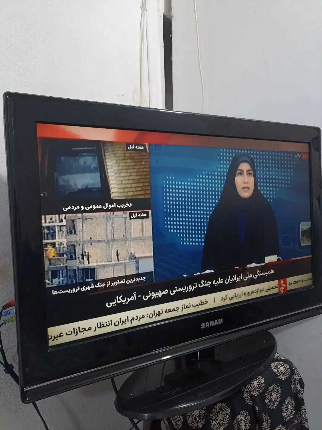 ال سی دی صنام|تلویزیون و پروژکتور|ری, علایین|دیوار