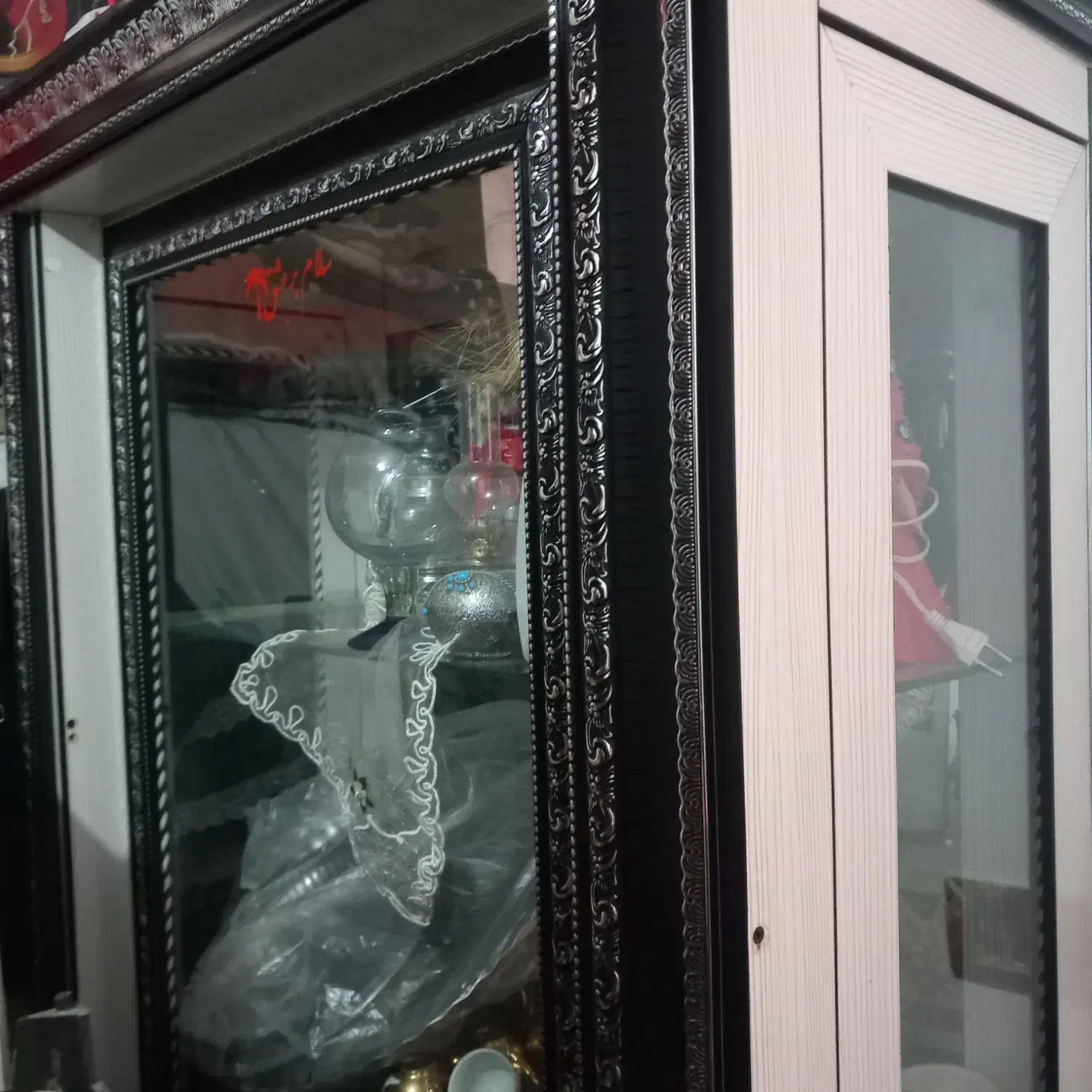 ویترین چوبی|بوفه، ویترین، کنسول|سامان, |دیوار