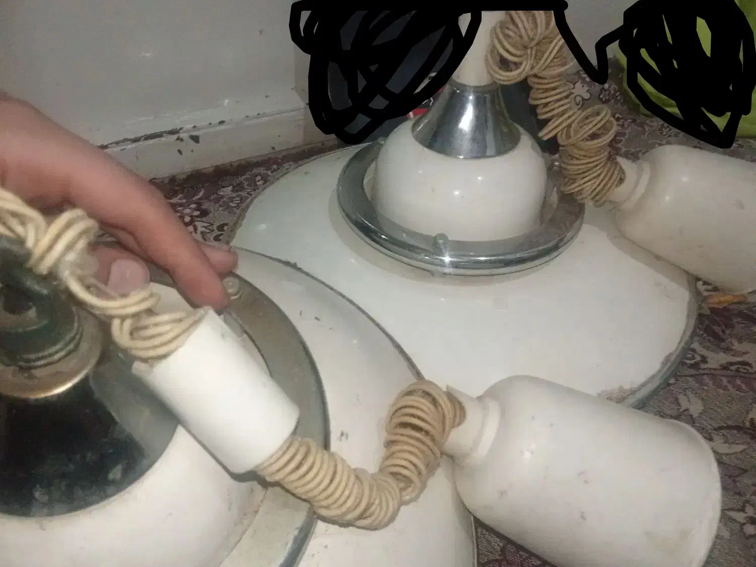 چراغ آویزان|لوستر و چراغ آویز|خرمآباد, |دیوار